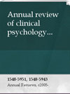 Annual Review of Clinical Psychology封面